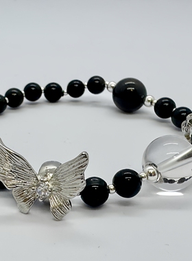 黑曜石能量水晶手链