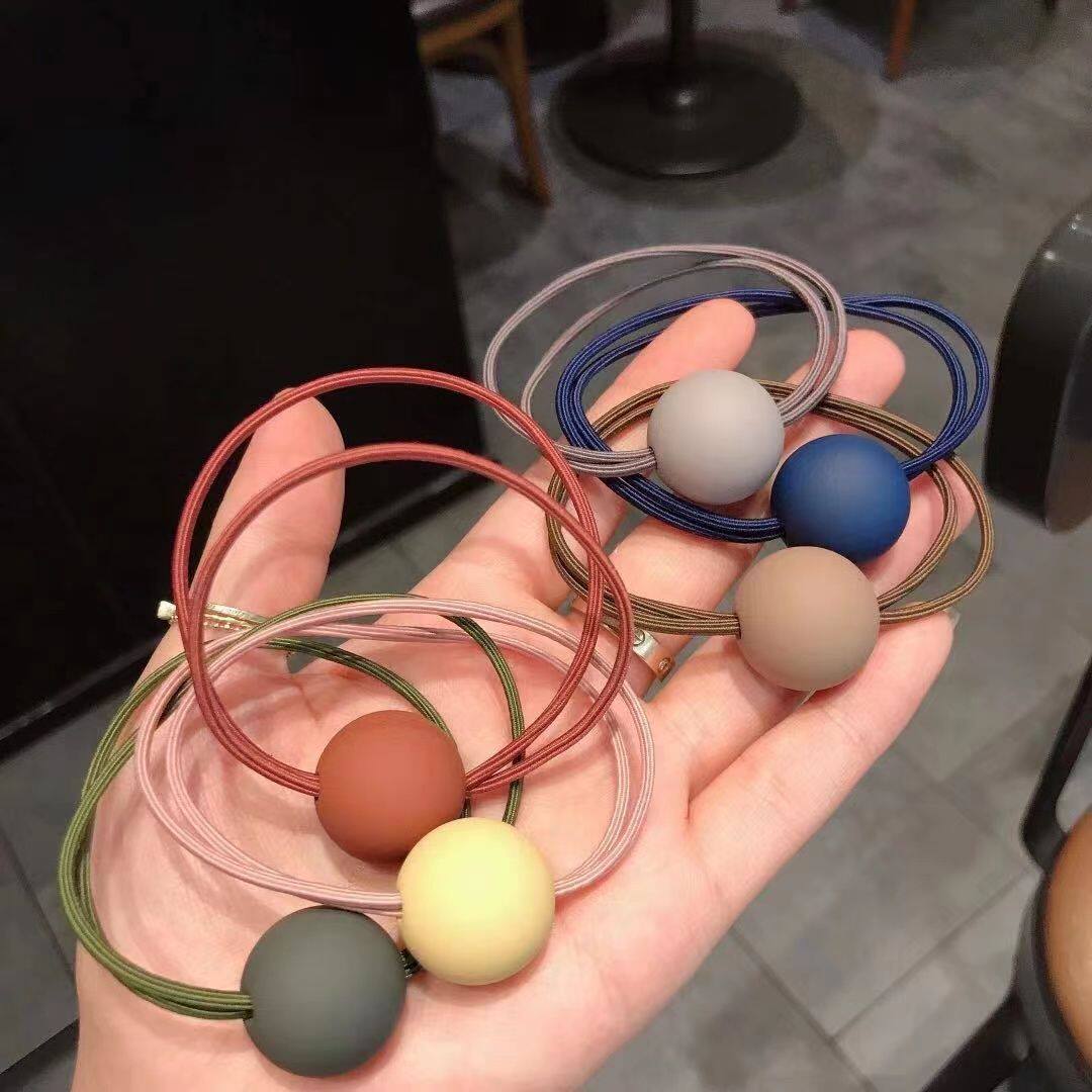 韩版网红女学生头绳头饰简约发饰糖果色橡皮筋发圈扎头发成人发饰