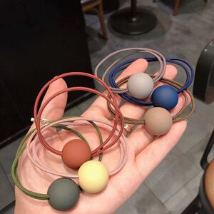 韩版网红女学生头绳头饰简约发饰糖果色橡皮筋发圈扎头发成人发饰