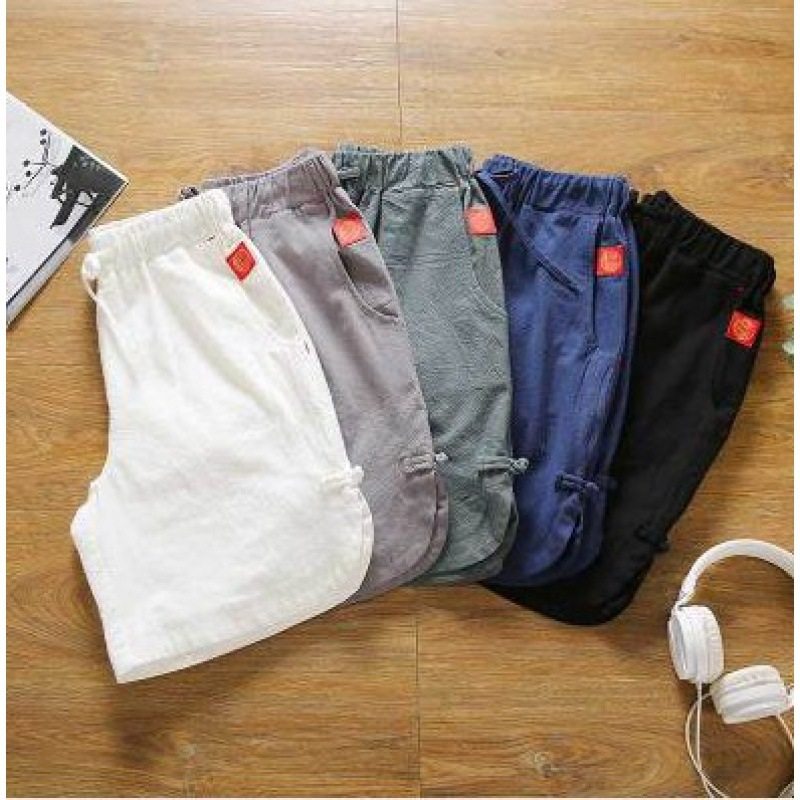 men clothes中国风盘扣短裤男士亚麻休闲短裤夏天五分裤韩版潮流,男装,短裤,淘宝优惠券,粉丝福利购,淘宝优惠卷