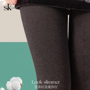 SK7262亲肤舒芯棉竖条纹打底裤