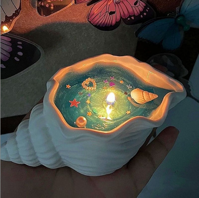 Conch Aromatherapy Candle Odor Removal, Plant Essential Oil