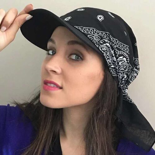 Cotton Paisley Lightweight Sun Protection Baseball Cap