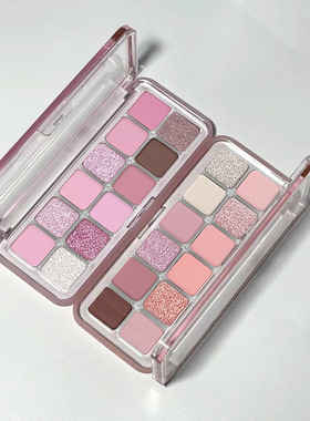 12-Color Eyeshadow Palette Matte Shimmer Highlighter Contour