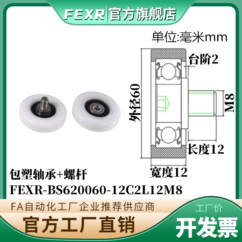 BS620060-12C2L12M8进口包塑轴承