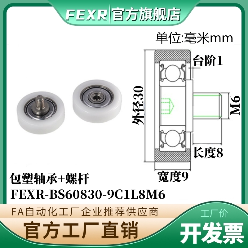 BS60830-9C1L8M6进口包塑轴承