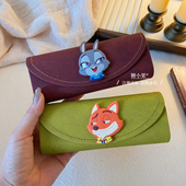 高颜值可爱卡通眼镜盒磁吸小众便携式 抗压防摔墨镜盒太阳镜收纳盒