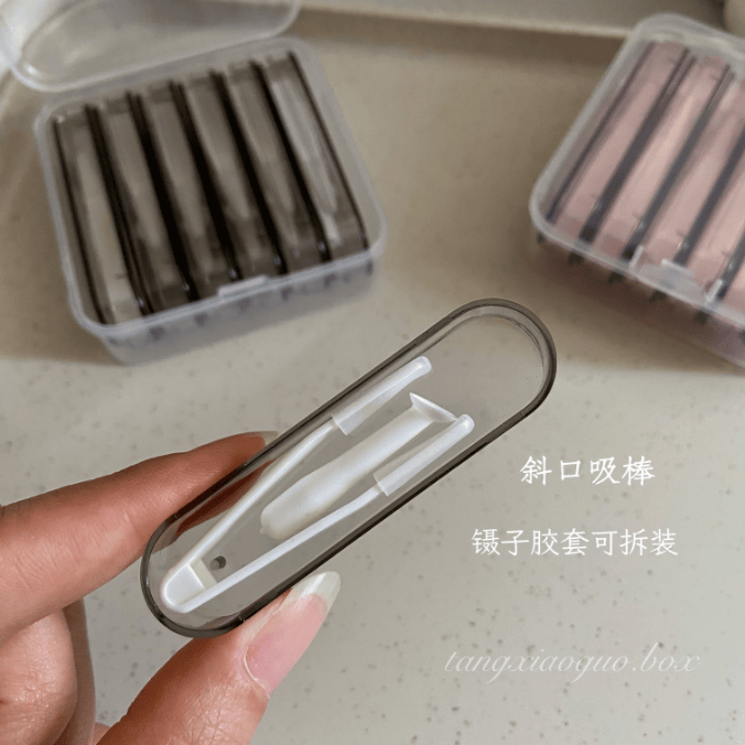 隐形眼镜盒美瞳盒工具便携取戴器吸棒小夹子镊子佩戴辅助器眼镜夹