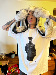 回路商店 “ 东北王 ”复古做旧印刷 250克T恤半袖