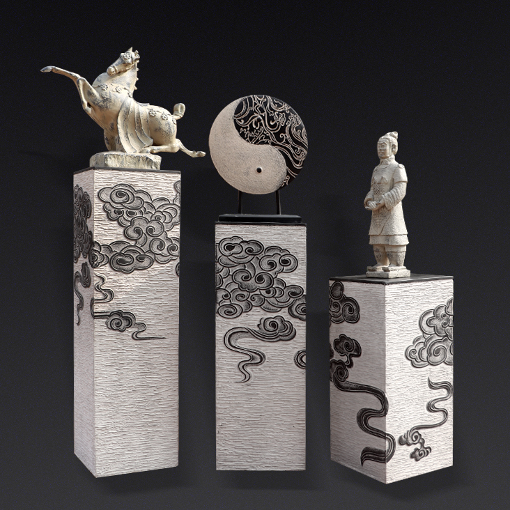 祥云客厅装饰摆件中国风