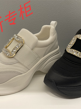 tigrisso蹀愫女鞋正品2024年秋季老爹鞋厚底增高休闲鞋TA54155-53