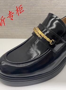 tigrisso蹀愫女鞋2025春季增高乐福鞋女圆头粗跟单鞋女TA65106-50
