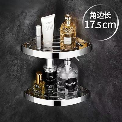 304不锈钢小号置物架浴室免打孔