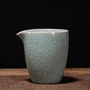 汝窑冰花公道杯开片可养公杯家用分茶器茶海高档匀杯功夫茶具配件