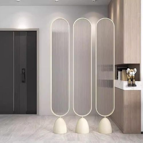 意式轻奢长虹玻璃屏风