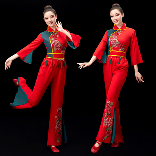 胶州秧歌服演出服女2026新款剧目舞蹈服装艺考东北喜庆广场舞套装