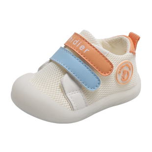 春秋季宝宝学步鞋婴儿单鞋男0-3岁2软底防滑女童鞋防撞包头透气鞋