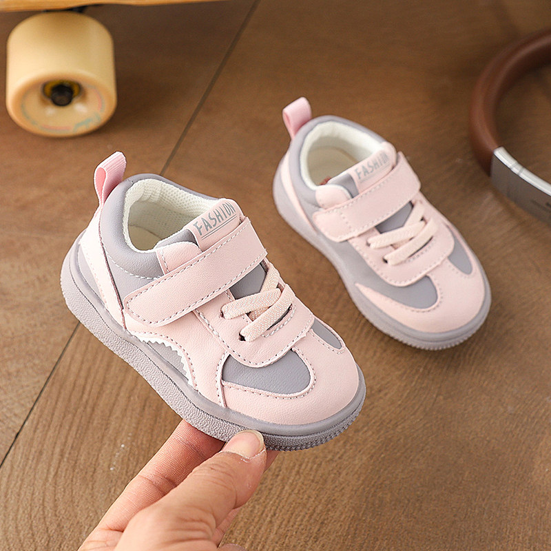 小溜宝宝新款春秋婴儿学步鞋软底运动鞋小童透气防滑板鞋男童1-3