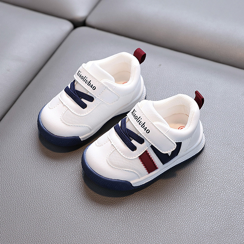 春秋新款软底小白鞋学步鞋跨境爆款机能婴儿学步鞋男女小童鞋0-3