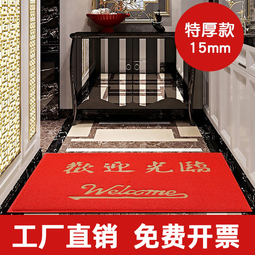 PVC丝圈欢迎光临地垫入户门脚垫