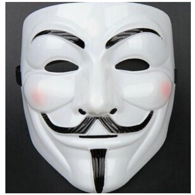 黑客面具万圣节恐怖鬼脸字面具怪客面具黑客面具鬼步舞面具男