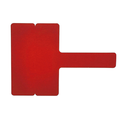 丽标（capelabel）T3825R 标签纸 38mm*25mm+30mm/150片/卷 （计价单位：卷）红色