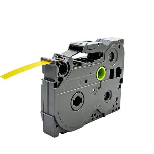 丽标(capelabel) LBZe-621 9mm*8m 标签色带 黄底/黑字 （计价单位：个） 适用兄弟PT-D200