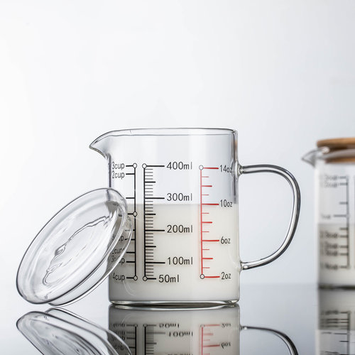 耐热玻璃量杯耐高温微波炉牛奶杯