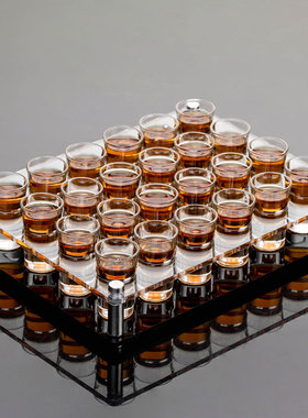 KTV酒吧shot杯小号子弹杯烈酒玻璃杯B52轰炸机杯白酒杯亚克力杯架