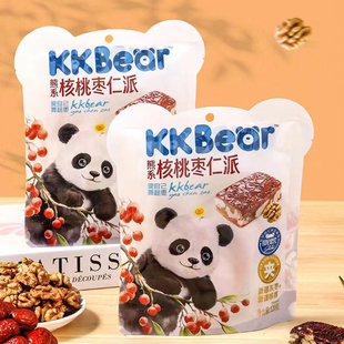 KKBear超友味核桃枣仁派夹心枣糕坚果原味奶枣果干网红解馋小零食