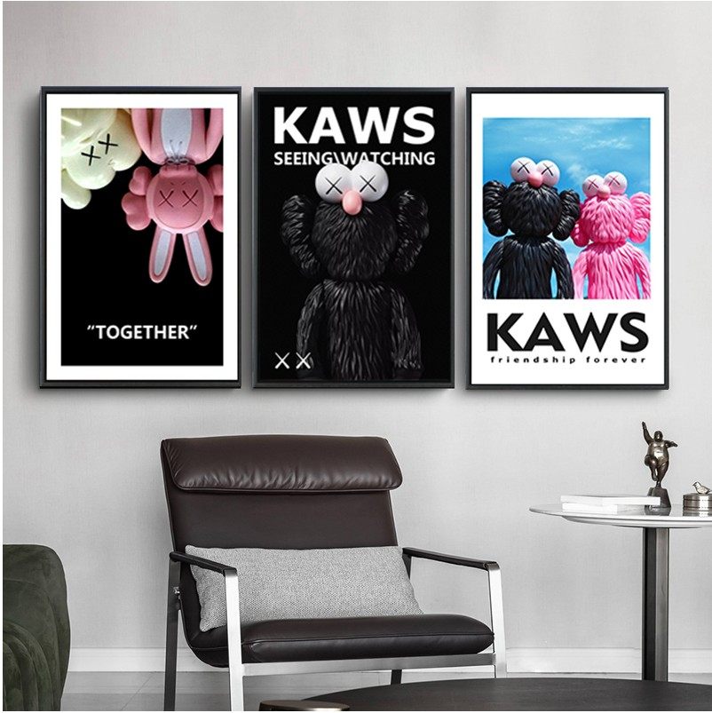 卡通艺术风直播餐厅卧室装饰画