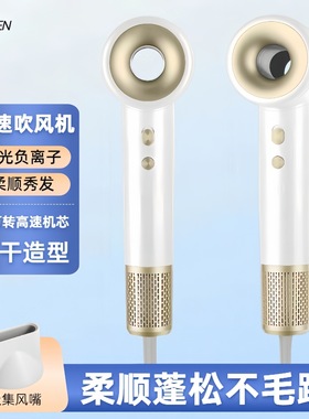跨境高速无叶吹风机家用护发理发店大功率负离子不伤发blow dryer