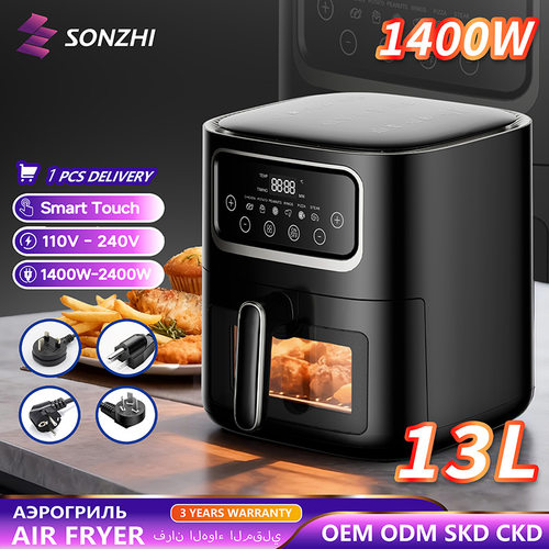 智能空气炸锅家用烤箱出口110V厂家自动触摸110v电炸锅 air fryer