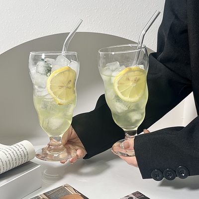 餐厅冷饮杯玻璃杯不规则设计