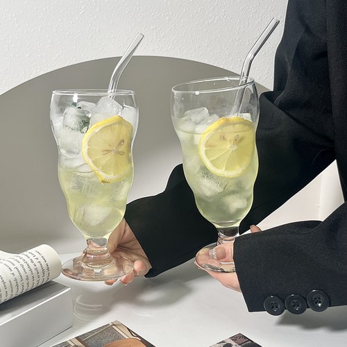 餐厅冷饮杯玻璃杯不规则设计