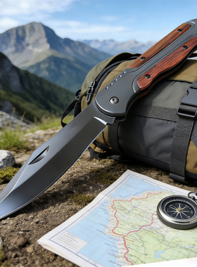 野营求生刀随身小刀锋利高硬度折叠刀户外生存刀具防身露营水果刀