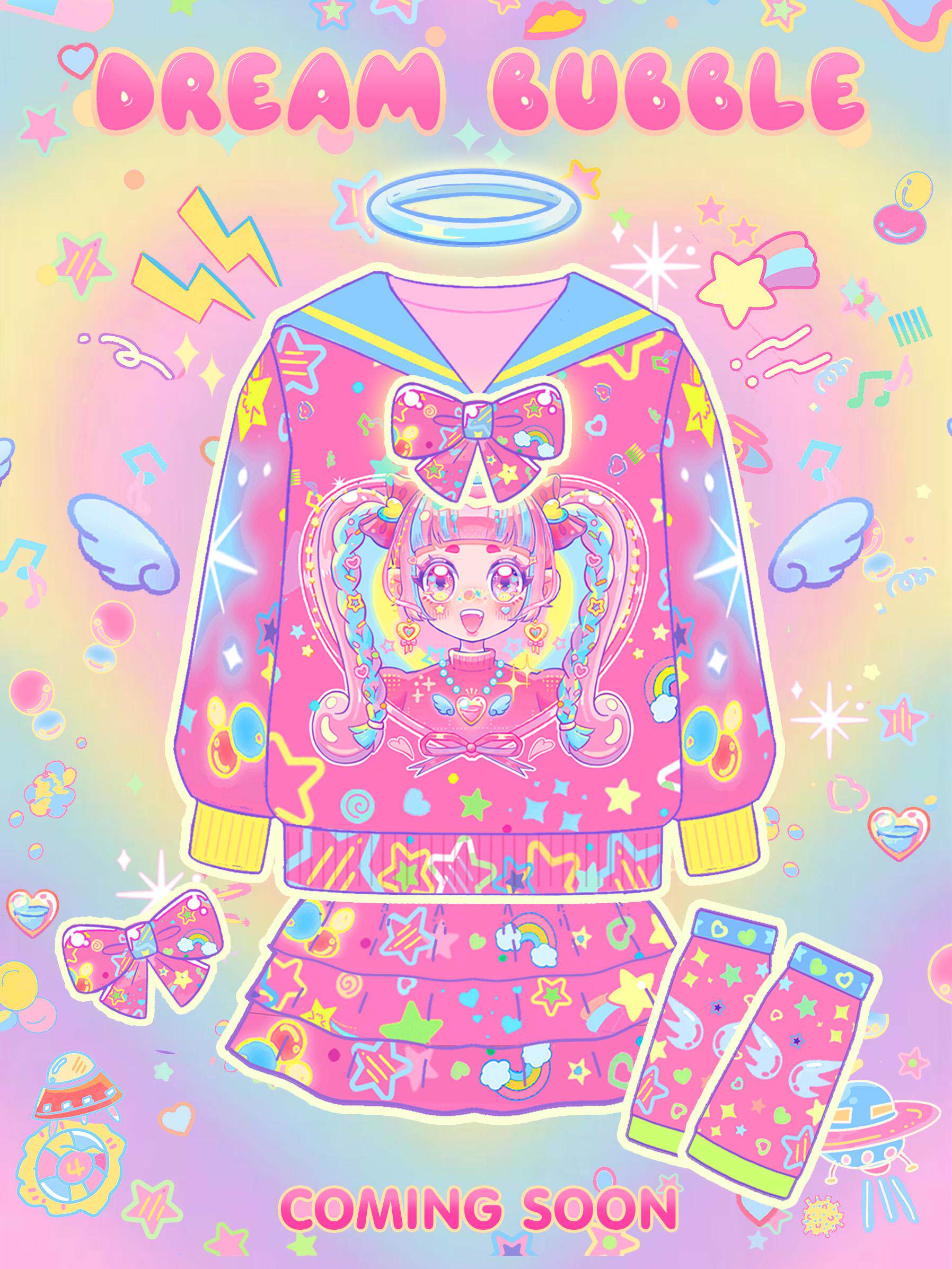 Harajuku Sailor Collar Sweatshirt Thick Winter Decora - Taobao product photo 5