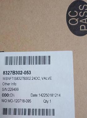 WSNFETIS8327B302 ASCO电磁阀8327B302-053 229499 MO-120718-095