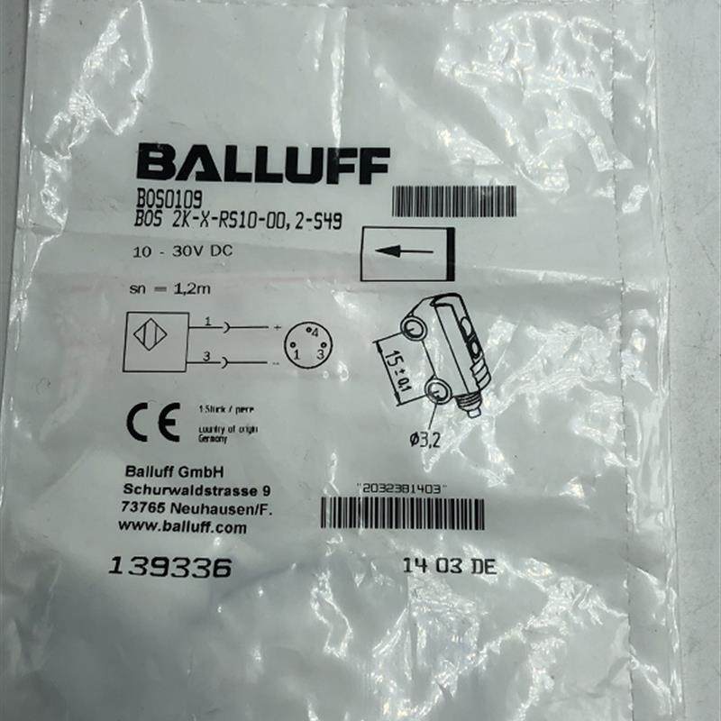 原装巴鲁夫光电开关BOS0109传感器BOS 2K-X-RS10-00,2-S49  现货