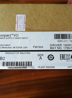 1769-PB2 Rockwell  CompactLogix 全新 原装 电源 1769PB2现货