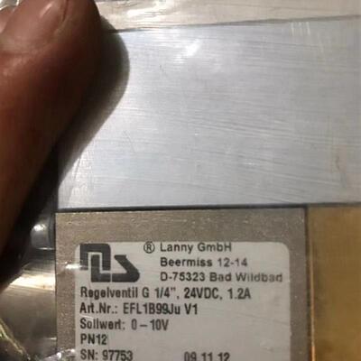 德国LANNY阀比例阀调节阀 NR.EFL1B99JU V1 97753  D-75323
