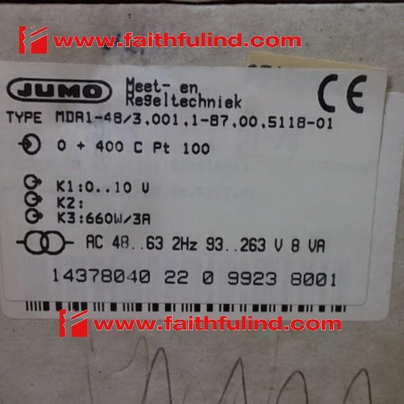 Jumo MDA1-48 久茂全新温度控制器 14378040