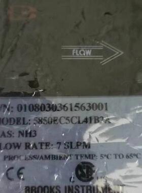 BROOKS流量计0108030361563001 5850EC5CL41B2A NH3 7SLPM 5850E