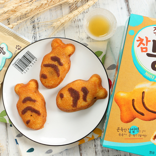 边伯贤同款韩国进口好丽友打糕鱼174g盒装夹心糕点心休闲小零食品