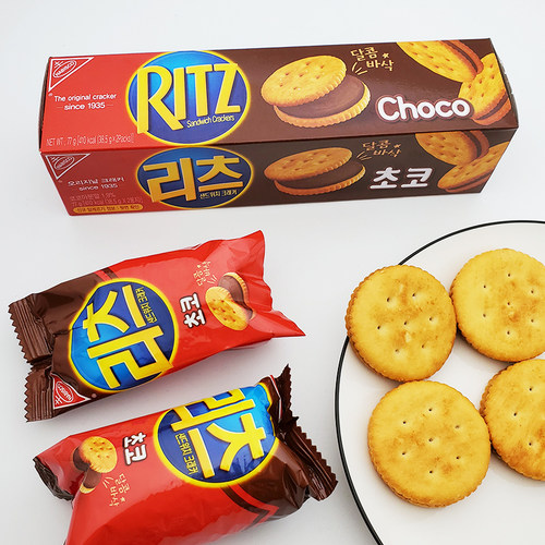 韩国进口RITZ巧克力夹心饼干