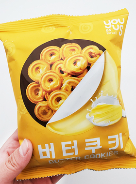 韩国进口零食 GS25便利店友施浓厚黄油风味曲奇饼干办公室下午茶