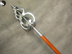 不锈钢禅杖锡杖少林杖僧杖月牙铲方便铲沙和尚用铲未开刃