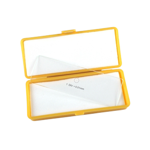 显微镜测微尺C1型物镜测微尺0.01mm镜台测微标定尺微米尺J10015实验室用