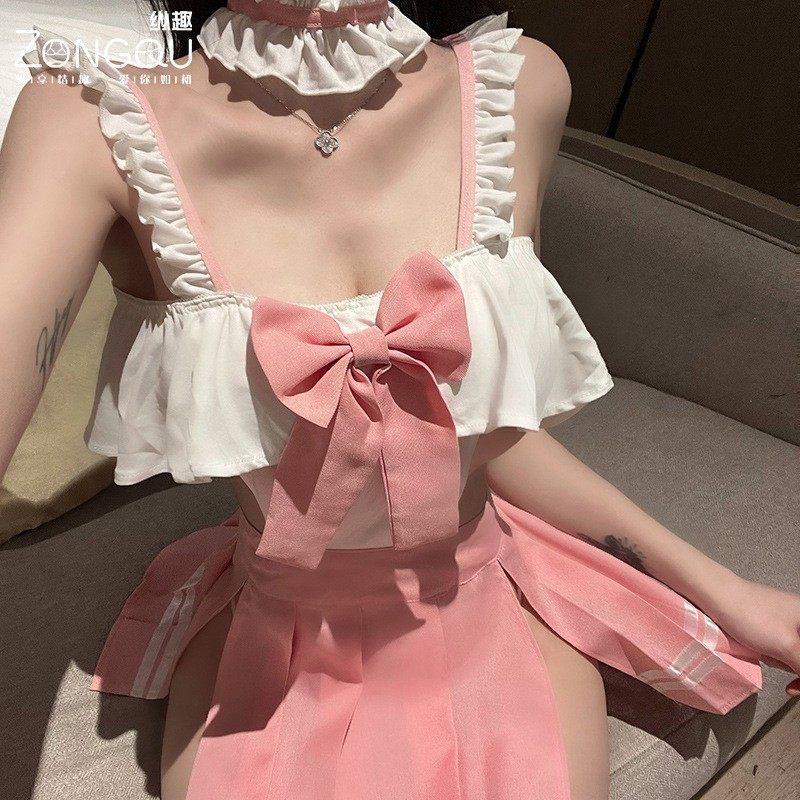 情趣内衣原创性感超短裙软妹制服角色扮演纯欲风激情套装6821