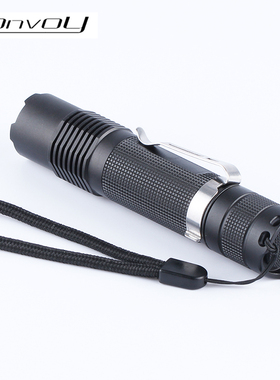 Convoy毛裤手电筒黑色S8 SST40 LED强光18650携带夜钓鱼露营徒步